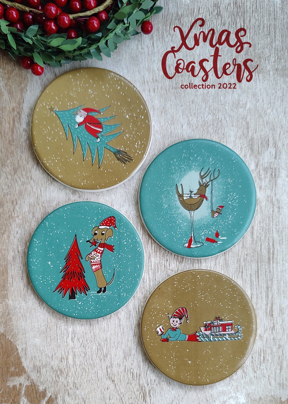 Get Xmas Coaster Set at ₹ 700 LBB Shop