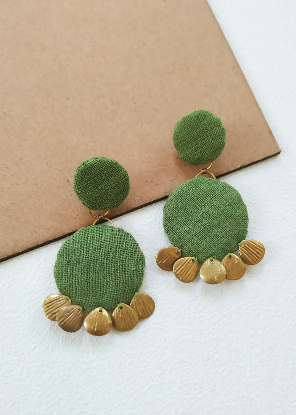Get Shell Embellished Solid Round Drop Earrings at ₹ 700 | LBB Shop
