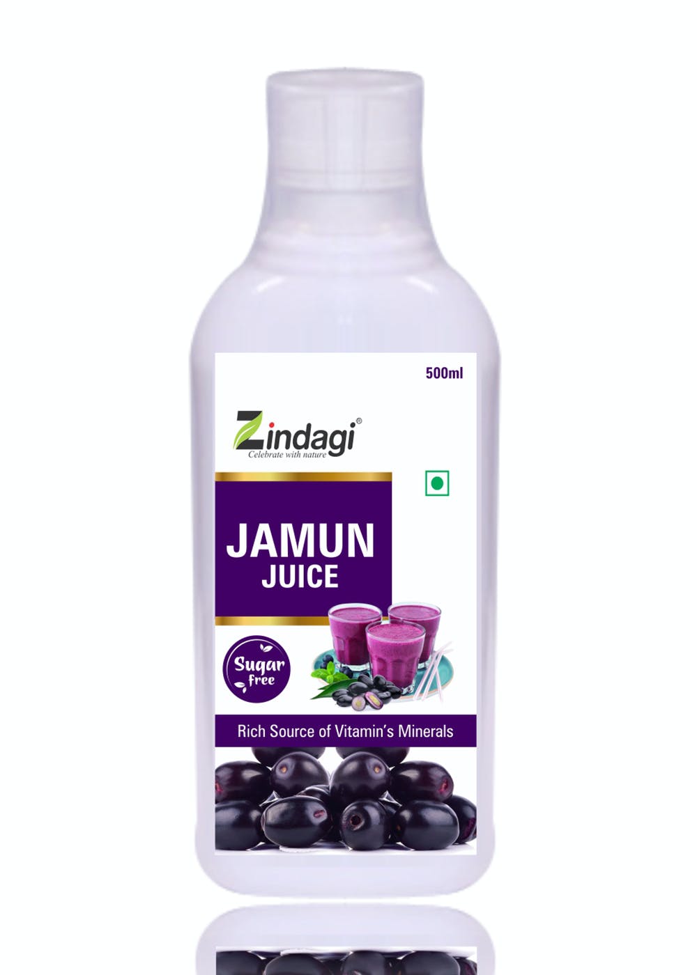 Get Jamun Juice Sugar Free Premium Diabetic Juice (500 ml) at