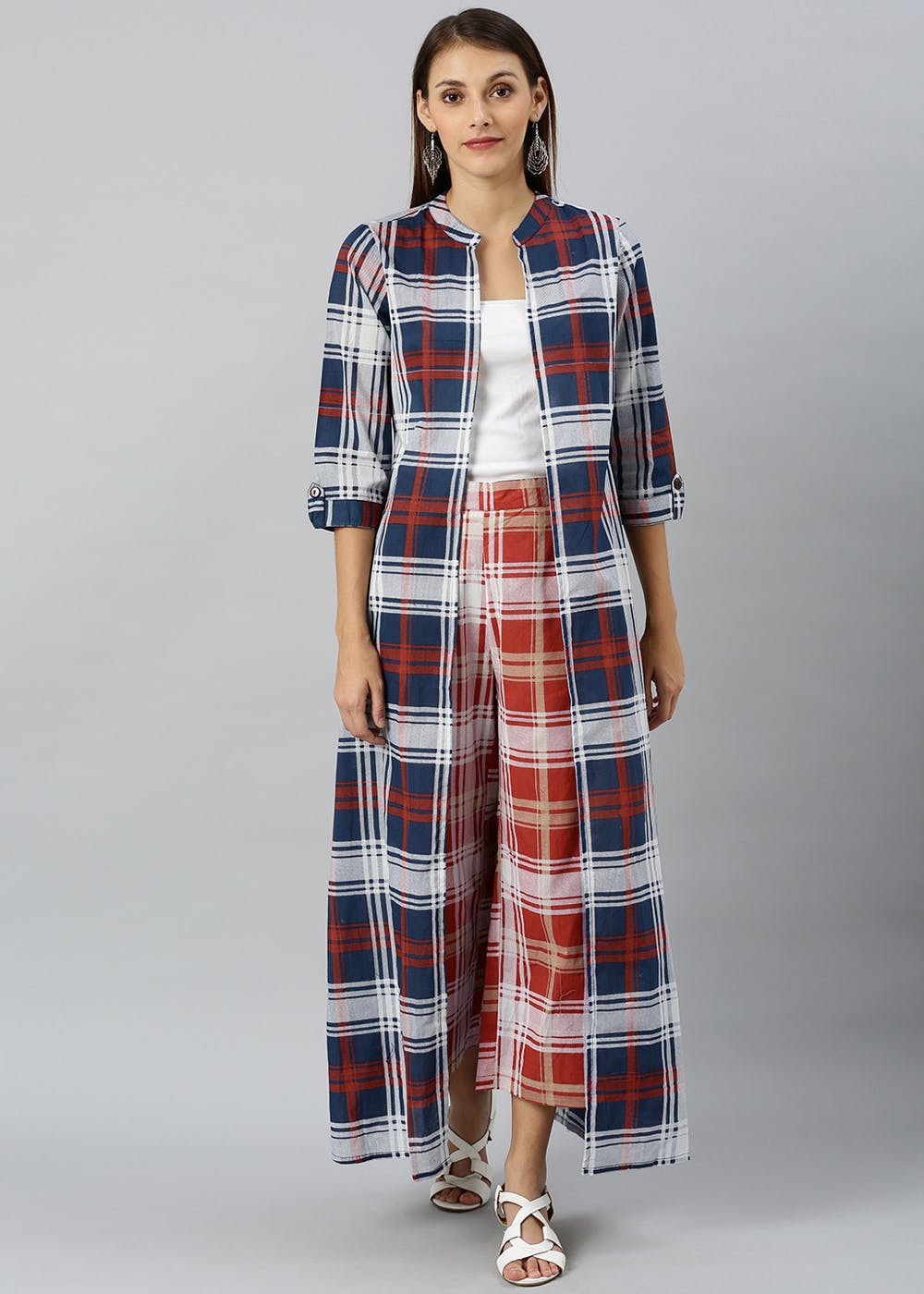 red and white checkered pants